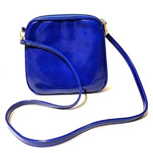 Vintage Blue Vinyl purse